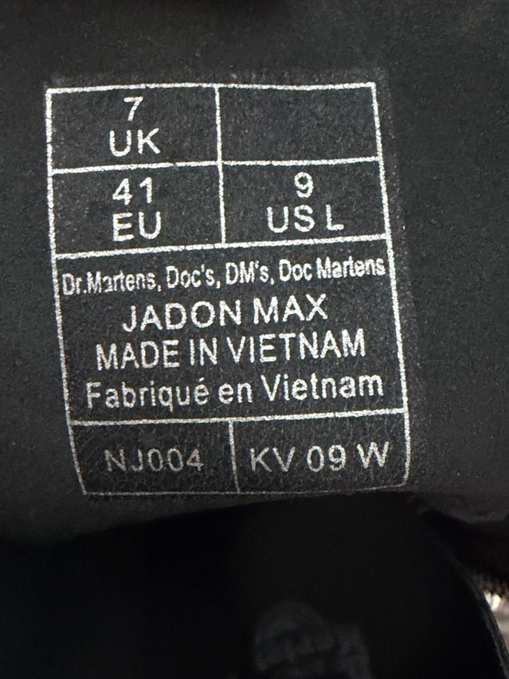 Black Dr. Martens Jadon Max Platform Boots - Women’s Size 9 - Picture 6 of 7